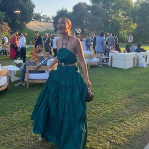 Staud Dome Dress Coastal Teal